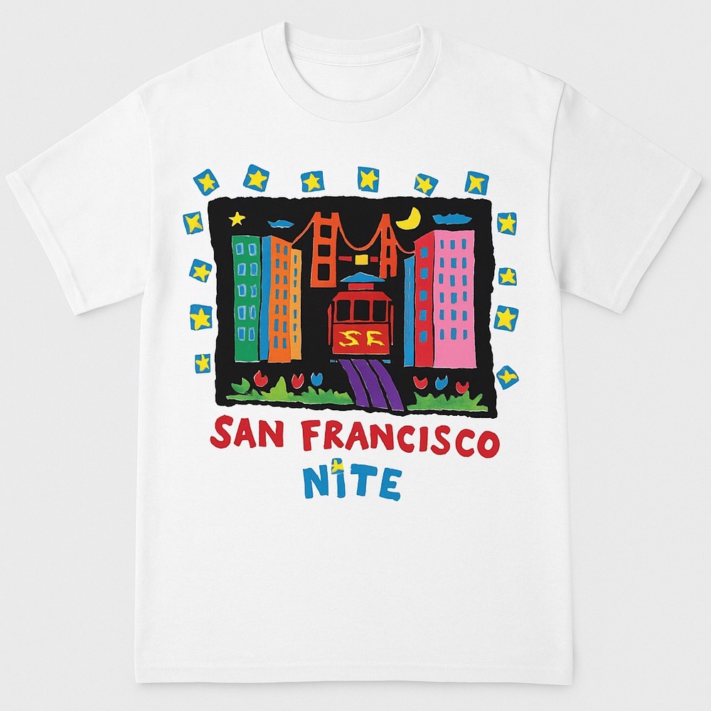 1992 Single Stitch San Francisco Tee | Hanes Beefy-T USA | XL | Luke-A-Tuke